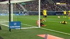 Родригао попадает в штангу (видео). МИР Российская Премьер-Лига. Футбол
